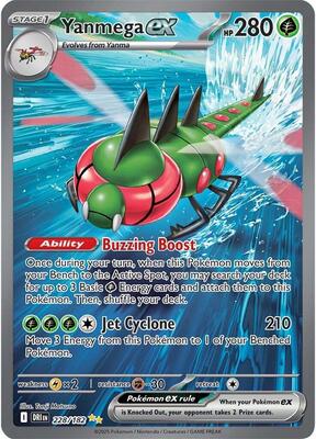Yanmega ex - 228/182 card from SV10: Destined Rivals