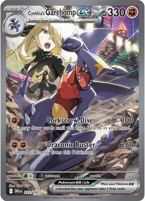 Cynthia's Garchomp ex - 232/182 card from SV10: Destined Rivals