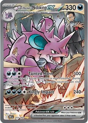Team Rocket's Nidoking ex - 233/182 card from SV10: Destined Rivals