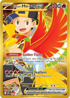 Ethan's Ho-Oh ex - 239/182 card from SV10: Destined Rivals