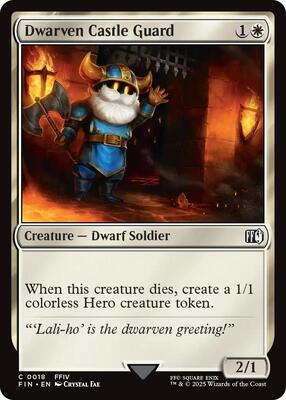 Dwarven Castle Guard card from FINAL FANTASY