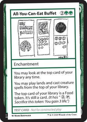 All-You-Can-Eat Buffet card from Mystery Booster 2 Playtest Cards