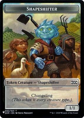 Shapeshifter // Dog Double-Sided Token card from The List Reprints