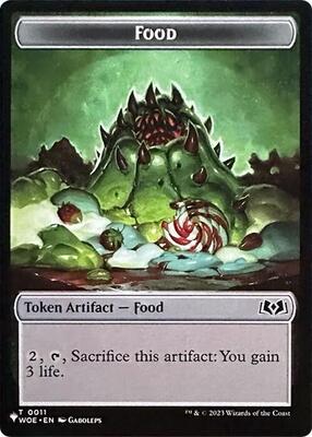 Food // Plant Double-Sided Token card from The List Reprints