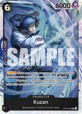 Kuzan card from Starter Deck 27: BLACK Marshall.D.Teach