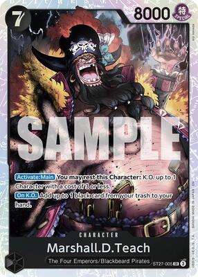 Marshall.D.Teach (ST27-005) card from Starter Deck 27: BLACK Marshall.D.Teach