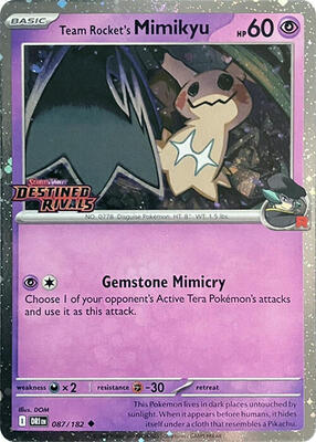 Team Rocket's Mimikyu (Prerelease) card from Miscellaneous Cards & Products