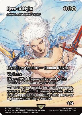 Hero of Light - Adeline, Resplendent Cathar (Showcase) card from FINAL FANTASY: Through the Ages