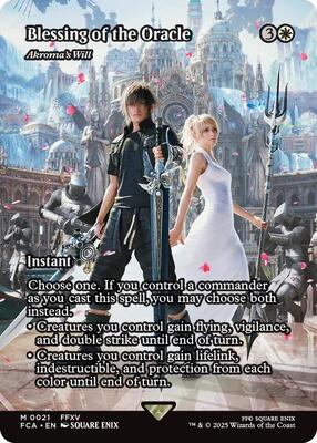 Blessing of the Oracle - Akroma's Will (Showcase) card from FINAL FANTASY: Through the Ages