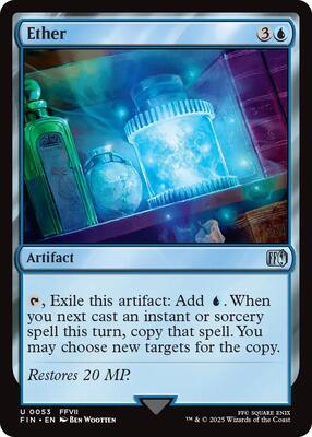 Ether card from FINAL FANTASY