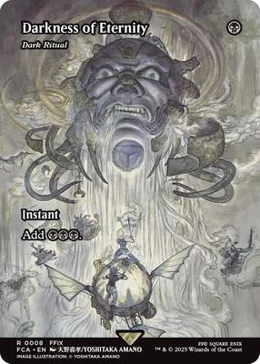 Darkness of Eternity - Dark Ritual (Showcase) card from FINAL FANTASY: Through the Ages