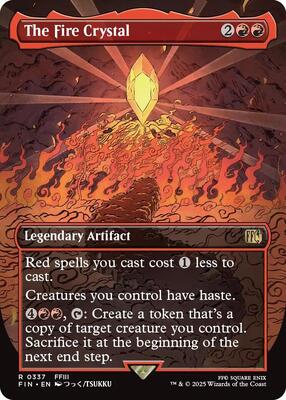 The Fire Crystal (Borderless) card from FINAL FANTASY