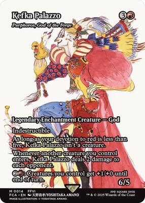 Kefka Palazzo - Purphoros, God of the Forge (Showcase) card from FINAL FANTASY: Through the Ages