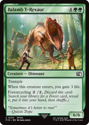 Balamb T-Rexaur card from FINAL FANTASY