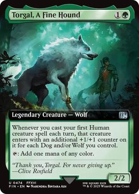 Torgal, A Fine Hound (Extended Art) card from FINAL FANTASY
