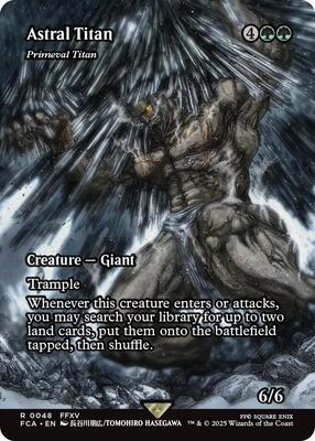 Astral Titan - Primeval Titan (Showcase) card from FINAL FANTASY: Through the Ages