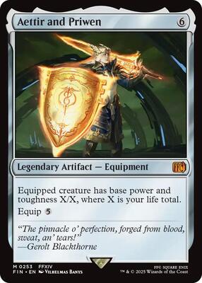 Aettir and Priwen card from FINAL FANTASY