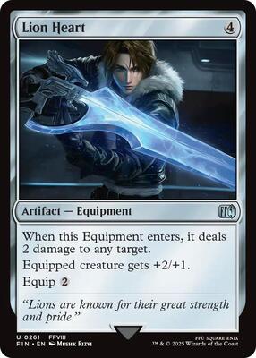 Lion Heart card from FINAL FANTASY