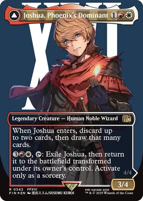 Joshua, Phoenix's Dominant (Borderless) (Surge Foil) card from FINAL FANTASY