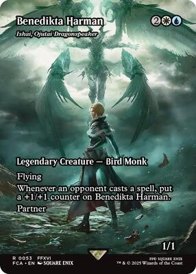 Benedikta Harman - Ishai, Ojutai Dragonspeaker (Showcase) card from FINAL FANTASY: Through the Ages