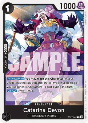 Catarina Devon card from Starter Deck 27: BLACK Marshall.D.Teach