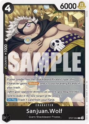 Sanjuan.Wolf card from Starter Deck 27: BLACK Marshall.D.Teach