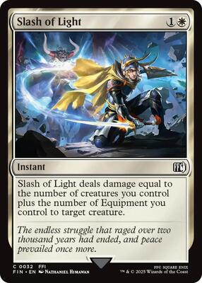 Slash of Light card from FINAL FANTASY