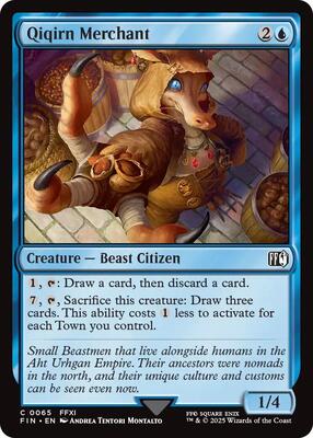 Qiqirn Merchant card from FINAL FANTASY