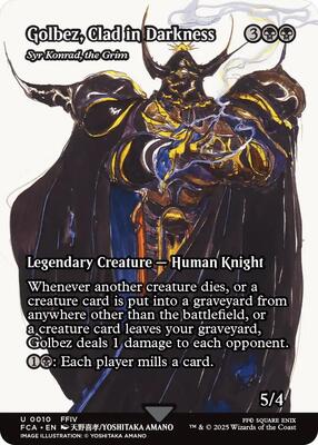 Golbez, Clad in Darkness - Syr Konrad, the Grim (Showcase) card from FINAL FANTASY: Through the Ages