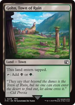 Gohn, Town of Ruin card from FINAL FANTASY