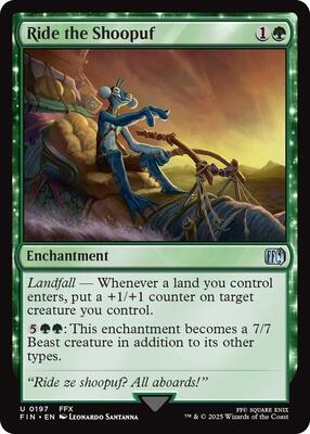 Ride the Shoopuf card from FINAL FANTASY