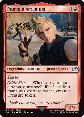 Prompto Argentum card from FINAL FANTASY