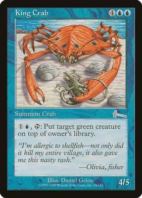 King Crab card from Urza's Legacy