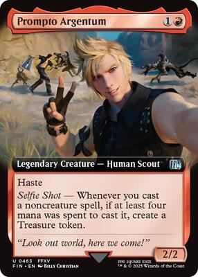 Prompto Argentum (Extended Art) card from FINAL FANTASY