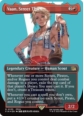Vaan, Street Thief (Borderless) (Surge Foil) card from FINAL FANTASY