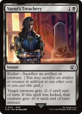 Vayne's Treachery card from FINAL FANTASY