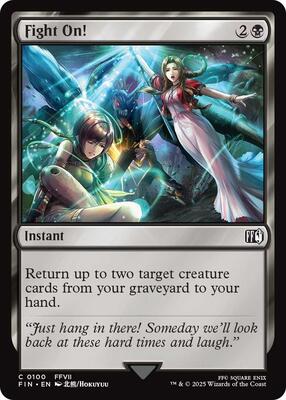 Fight On! card from FINAL FANTASY