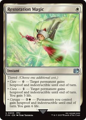 Restoration Magic card from FINAL FANTASY