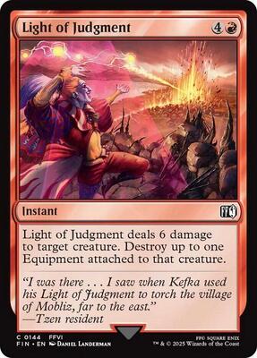 Light of Judgment card from FINAL FANTASY