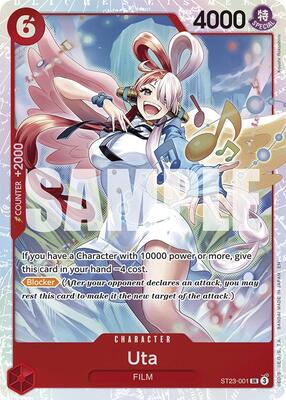 Uta card from Starter Deck 23: RED Shanks