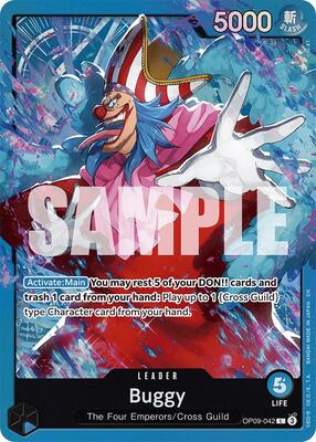 Buggy (OP09-042) card from Starter Deck 25: BLUE Buggy