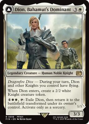 Dion, Bahamut's Dominant card from FINAL FANTASY