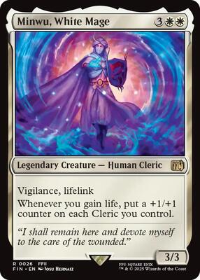 Minwu, White Mage card from FINAL FANTASY