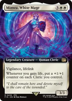 Minwu, White Mage (Extended Art) card from FINAL FANTASY