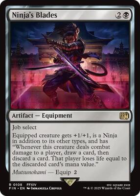 Ninja's Blades card from FINAL FANTASY