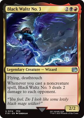 Black Waltz No. 3 card from FINAL FANTASY