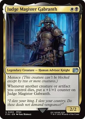 Judge Magister Gabranth card from FINAL FANTASY