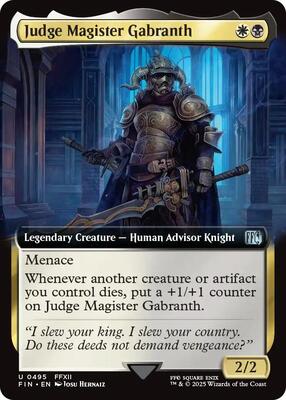 Judge Magister Gabranth (Extended Art) card from FINAL FANTASY