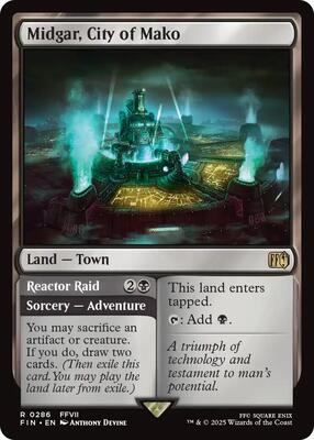Midgar, City of Mako card from FINAL FANTASY
