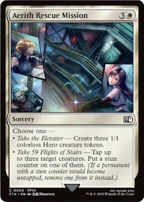 Aerith Rescue Mission card from FINAL FANTASY
